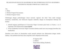Hadapi Dinamika Unjuk Rasa, Universitas Negeri Gorontalo Ubah Pola Kuliah Jadi Hybrid