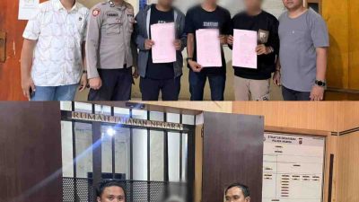 Untuk Perkara DAM, Polres Pohuwato Tahan Empat Orang Tersangka