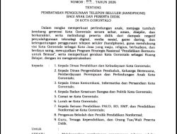 Wali Kota Gorontalo Terbitkan Instruksi Pembatasan Penggunaan Handphone bagi Anak dan Peserta Didik