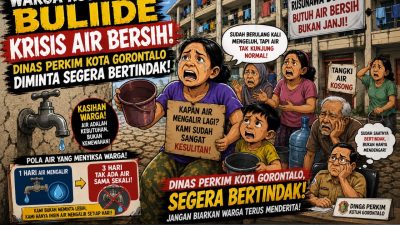Krisis Air Bersih di Rusunawa Buliide Tak Kunjung Teratasi, Warga Minta Dinas Perkim Kota Gorontalo Segera Bertindak.