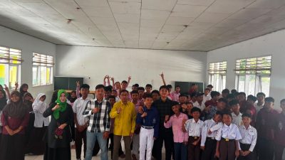 Cegah Paham Radikal, Satgaswil Gorontalo Sosialisasikan Wawasan Kebangsaan di SMPN 1 Telaga Jaya