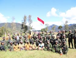 15 Tahun Terisolasi, Satgas Yonif 713/ST Bawa Semangat Kemerdekaan ke Ugimba