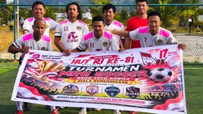 Turnamen Mini Soccer RSUD Toto Kabila Diwarnai Aksi Penghormatan untuk Perawat yang Berpulang