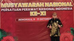 Di Tengah Tanggung Jawab Memimpin Rumah Sakit, Iwan Usman Hadiri Munas XI PPNI di Bengkulu