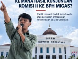 Fikri Abdullah Tagih Transparansi Komisi II DPRD Gorontalo soal Tindak Lanjut Pertemuan dengan BPH Migas