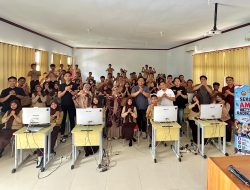 Tim Cegah Densus 88 AT Satgaswil Gorontalo dan Subdit IV Dit Intel Polda Gorontalo Edukasi Siswa SMA Negeri 2 tentang Wawasan Kebangsaan