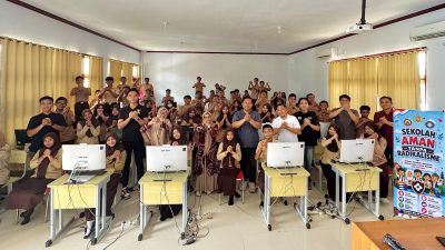 Tim Cegah Densus 88 AT Satgaswil Gorontalo dan Subdit IV Dit Intel Polda Gorontalo Edukasi Siswa SMA Negeri 2 tentang Wawasan Kebangsaan